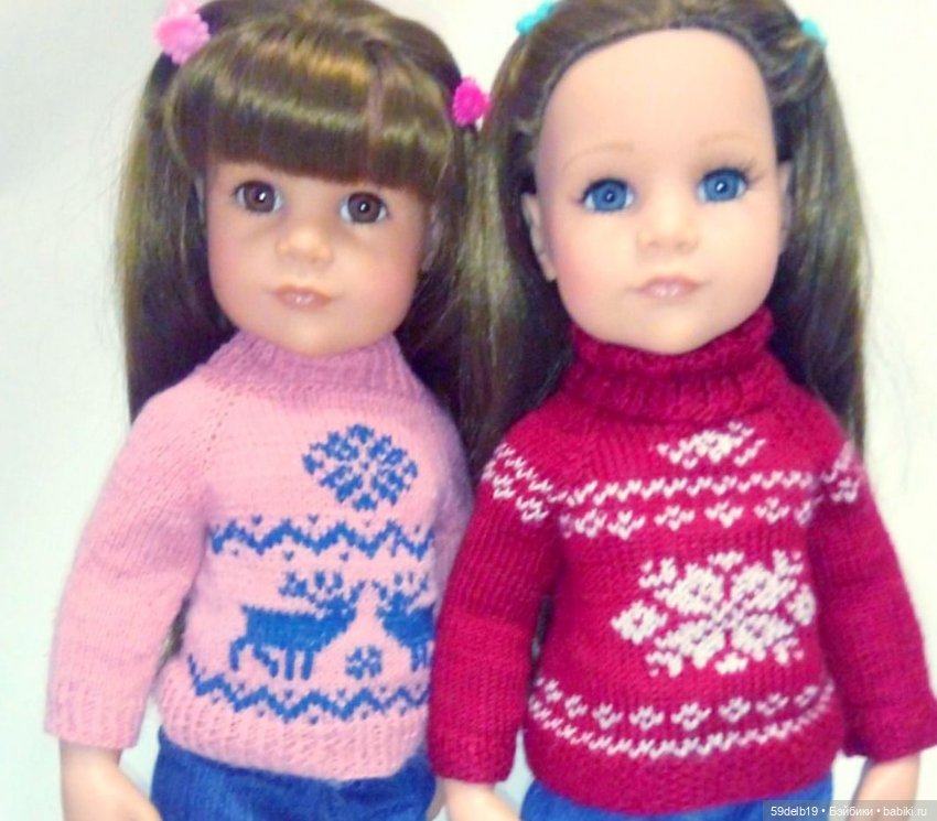 Кукольный гардероб: свитерочки, кофточки