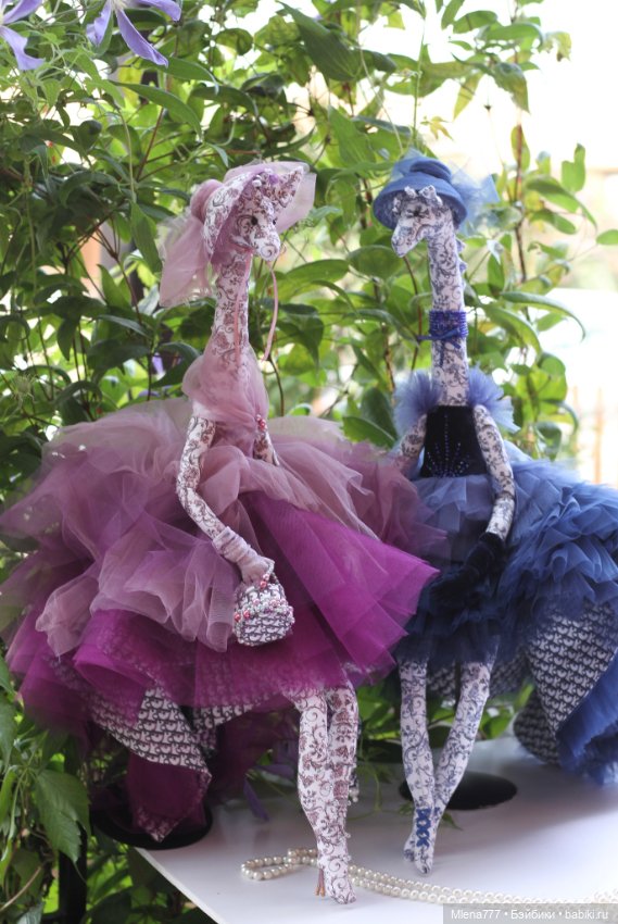 Жирафы — Авторские текстильные куклы: Вальдорфские