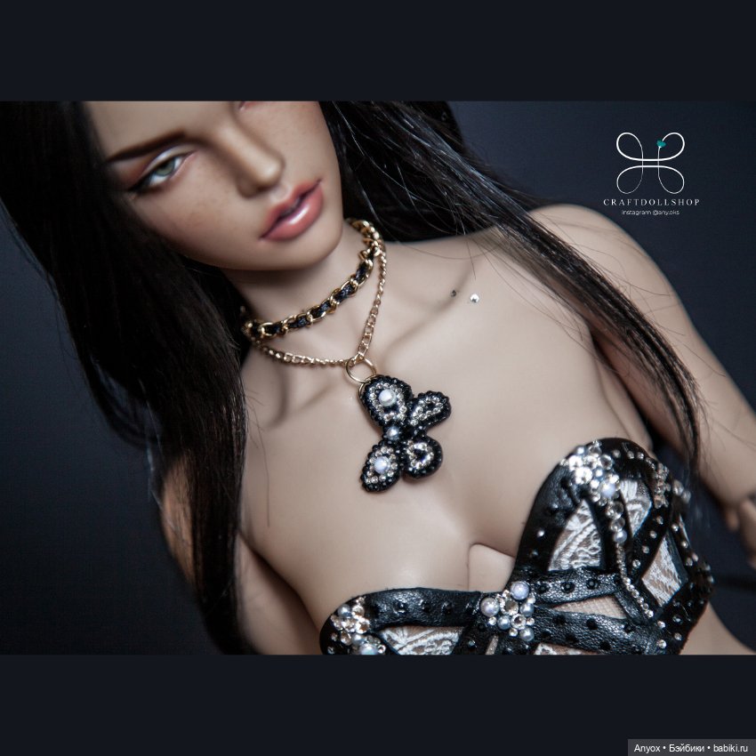 Бабочки из страз — Одежда и обувь для кукол своими руками: фото