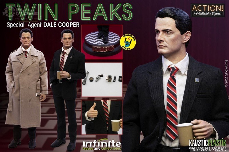 Infinite Statue х Kaustic Plastik - агент Дейл Купер (регулярная версия) в масштабе 1/6 по сериалу "Твин Пикс" (фото 5)