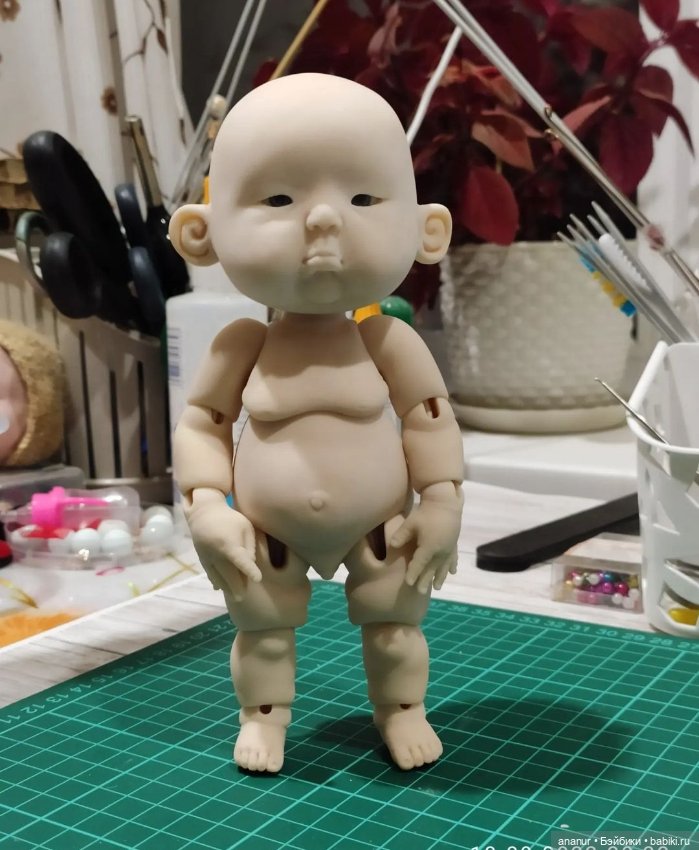 Пупс 2. Кукла из полимерной глины без ног. Лампа пупсик. Как лепить пупсика. Моим пупсикам 2 месяца.