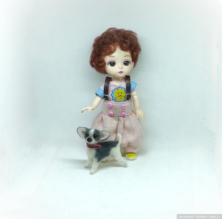 Мини чихуа — Валяные игрушки из шерсти: сухое валяние (фото 7)