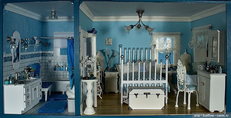 Женская спальня с туалетной комнатой