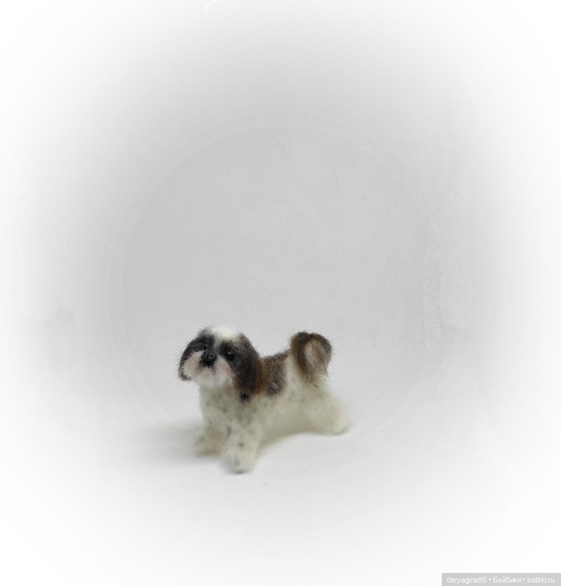 Ши-тцу — Валяные игрушки из шерсти: сухое валяние (фото 2)