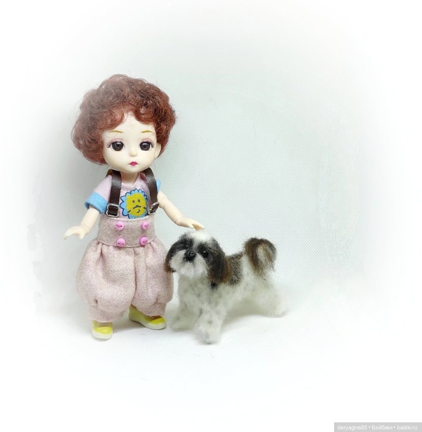 Ши-тцу — Валяные игрушки из шерсти: сухое валяние