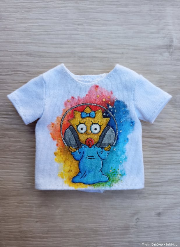 Роспись футболок — Одежда и обувь для кукол своими руками: фото (фото 5)