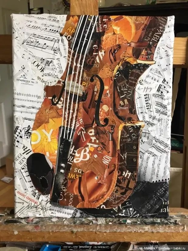 Дебора Шапиро создает коллажи из рваных кусочков бумаги и глянцевых журналов