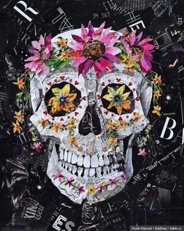 Дебора Шапиро создает коллажи из рваных кусочков бумаги и глянцевых журналов