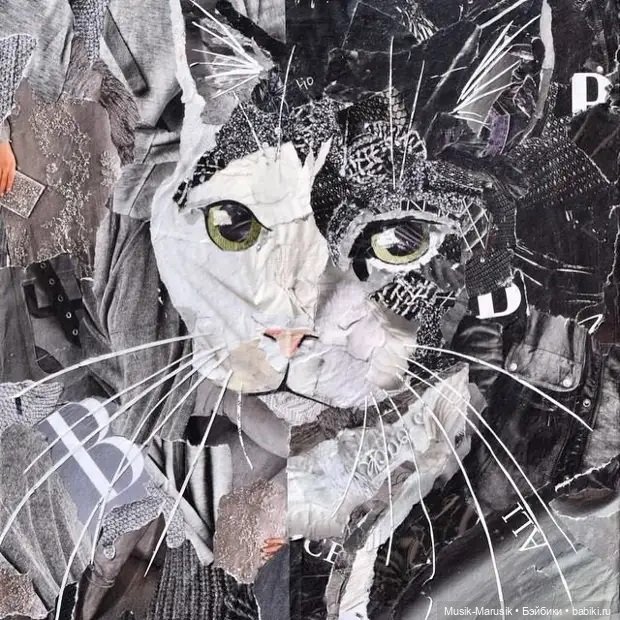 Дебора Шапиро создает коллажи из рваных кусочков бумаги и глянцевых журналов (фото 7)