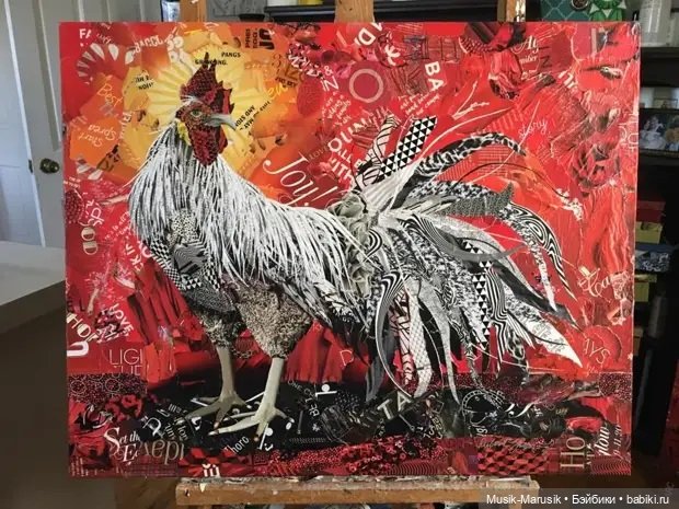 Дебора Шапиро создает коллажи из рваных кусочков бумаги и глянцевых журналов