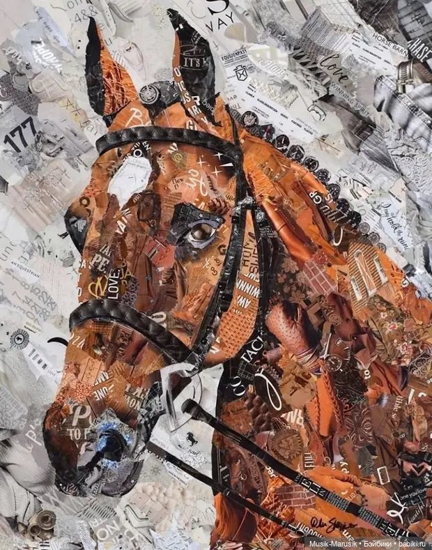 Дебора Шапиро создает коллажи из рваных кусочков бумаги и глянцевых журналов (фото 10)