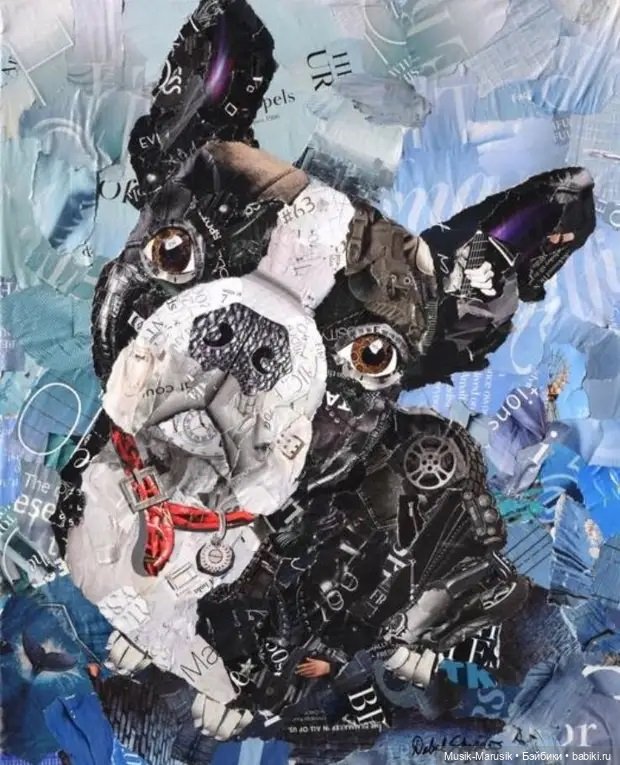 Дебора Шапиро создает коллажи из рваных кусочков бумаги и глянцевых журналов (фото 5)