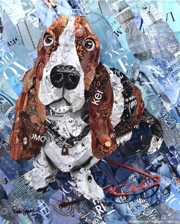 Дебора Шапиро создает коллажи из рваных кусочков бумаги и глянцевых журналов (фото 3)