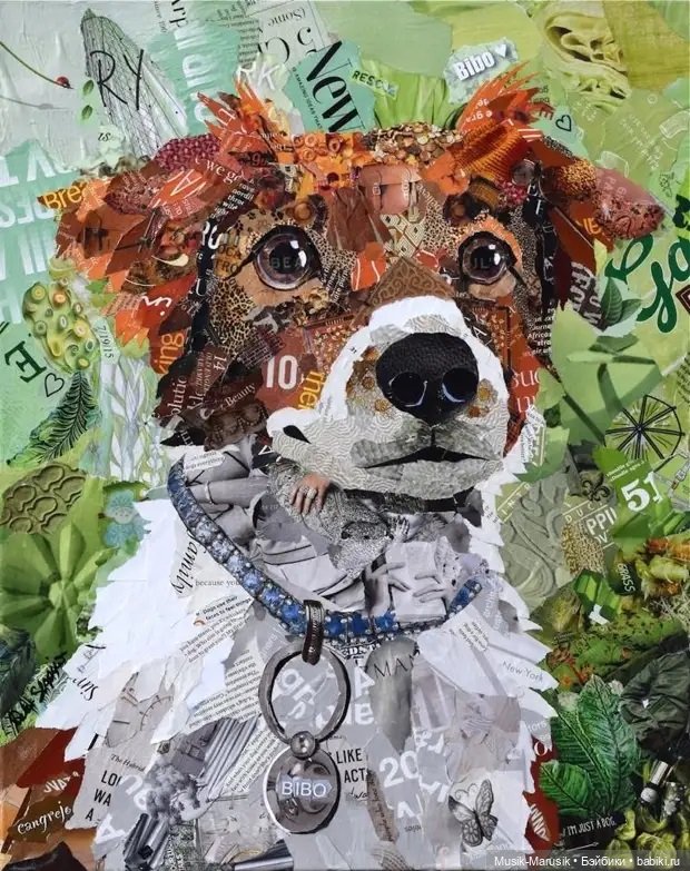 Дебора Шапиро создает коллажи из рваных кусочков бумаги и глянцевых журналов (фото 2)