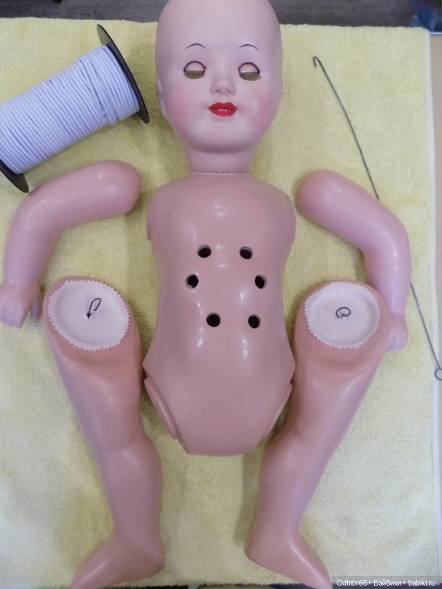 Как оживают куклы? Реставрация Красной шапочки. Опилочной куклы. Часть 1