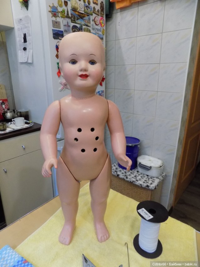 Как оживают куклы? Реставрация Красной шапочки. Опилочной куклы. Часть 1