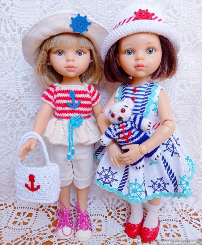 Кукольный гардероб: одежда с морской тематикой