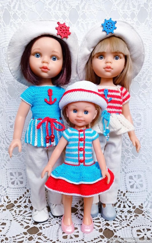 Кукольный гардероб: одежда с морской тематикой