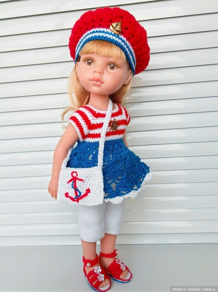 Кукольный гардероб: одежда с морской тематикой