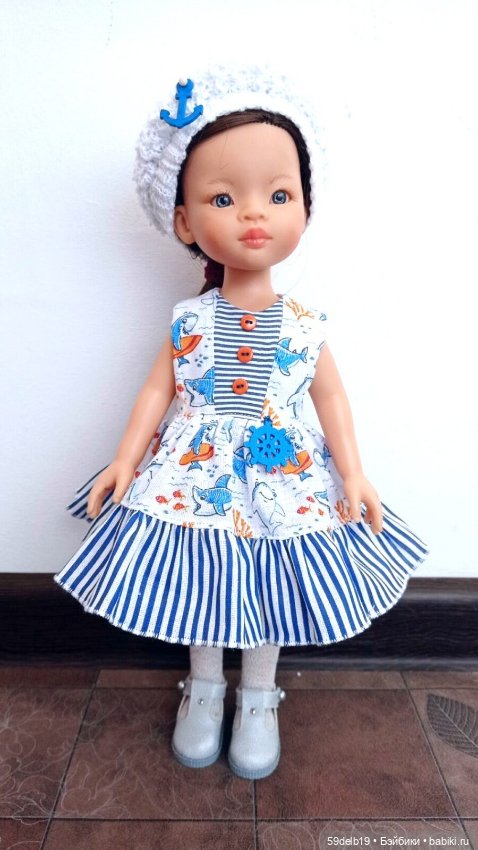 Кукольный гардероб: одежда с морской тематикой (фото 9)