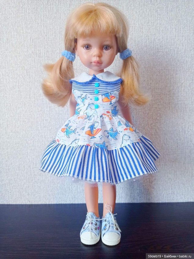 Кукольный гардероб: одежда с морской тематикой (фото 10)