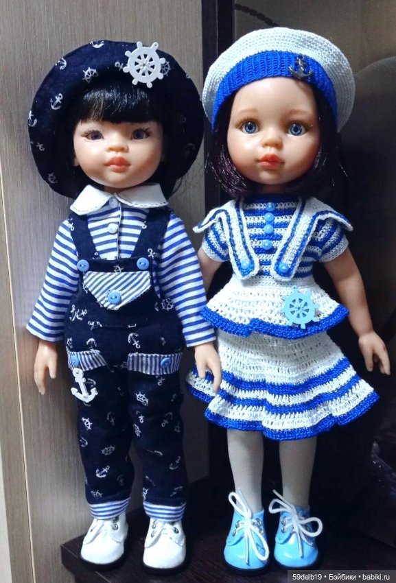 Кукольный гардероб: одежда с морской тематикой