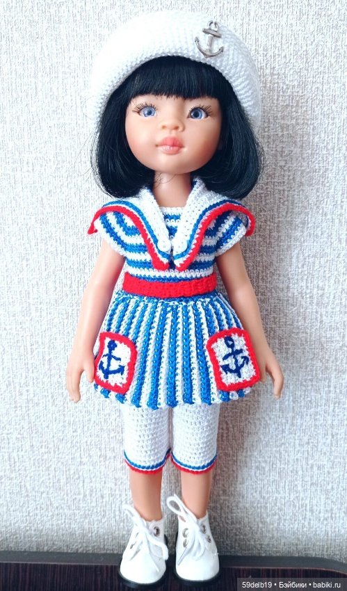 Кукольный гардероб: одежда с морской тематикой