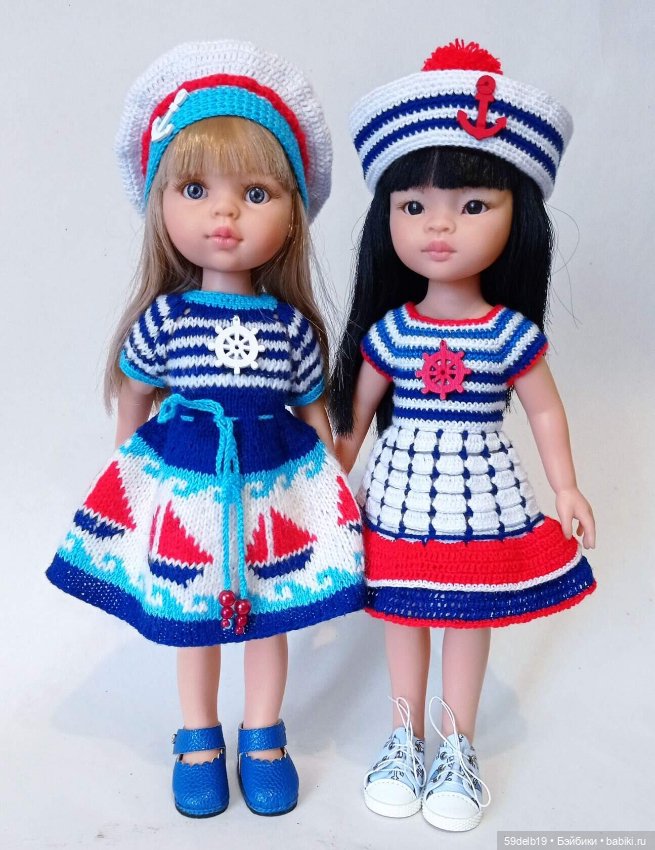 Кукольный гардероб: одежда с морской тематикой