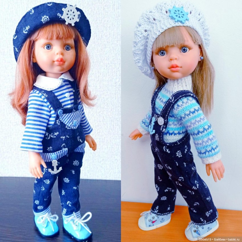 Кукольный гардероб: одежда с морской тематикой