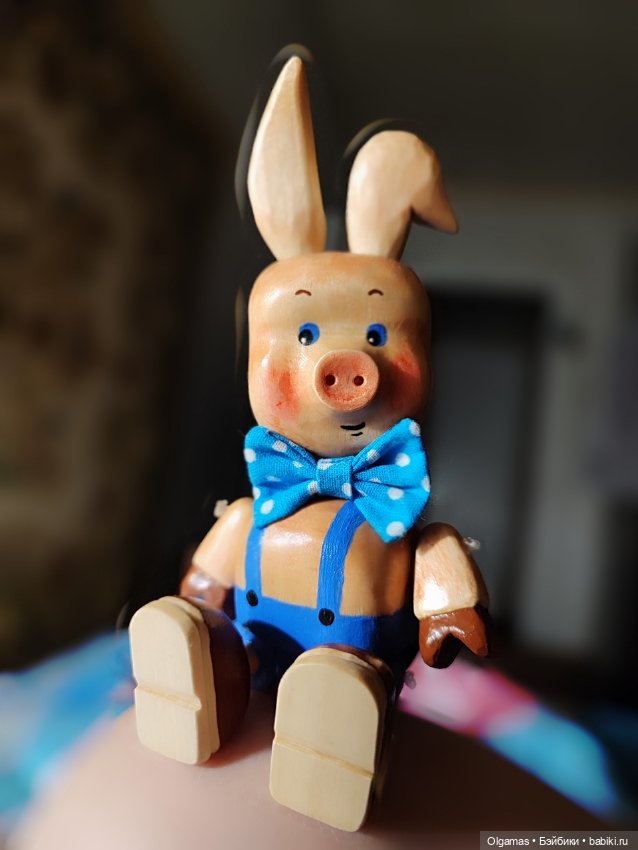 Пятачок🐷 — Авторские игрушки из дерева: резьба (фото 8)