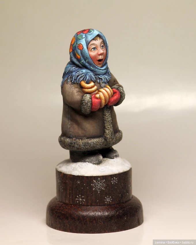 "Конфетки - бараночки!" Миниатюрная зимняя девочка (фото 3)