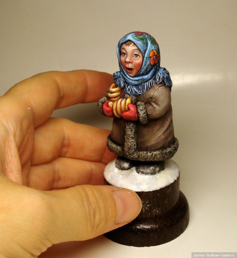 "Конфетки - бараночки!" Миниатюрная зимняя девочка (фото 2)