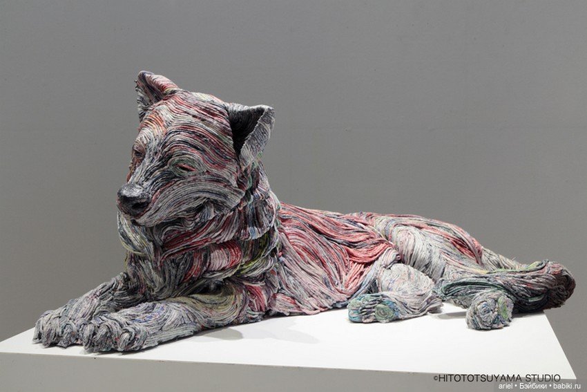 Потрясающие скульптуры из газет от Чие Хитотсуямы (Chie Hitotsuyama) (фото 7)
