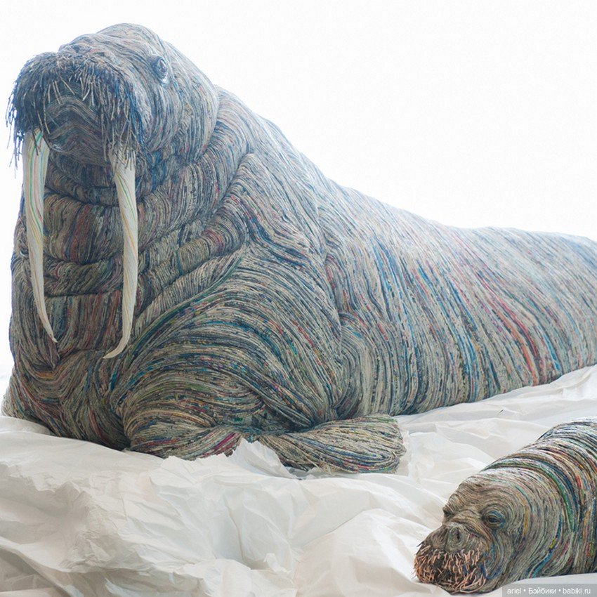 Потрясающие скульптуры из газет от Чие Хитотсуямы (Chie Hitotsuyama)