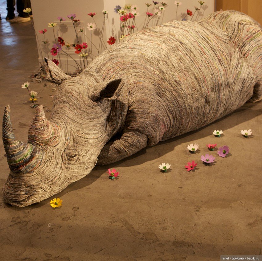 Потрясающие скульптуры из газет от Чие Хитотсуямы (Chie Hitotsuyama)