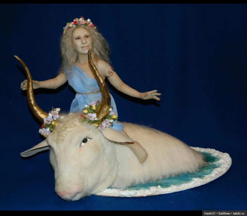 Текстильная кукла Похищение Европы