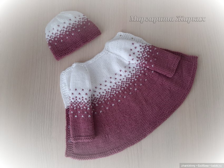 "Капельки", или интересный жаккард для Готц