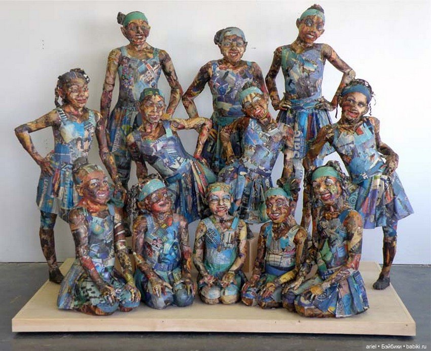 Необыкновенные скульптуры из газет Уилла Курца (Will Kurz) как символ скоротечной жизни (фото 10)