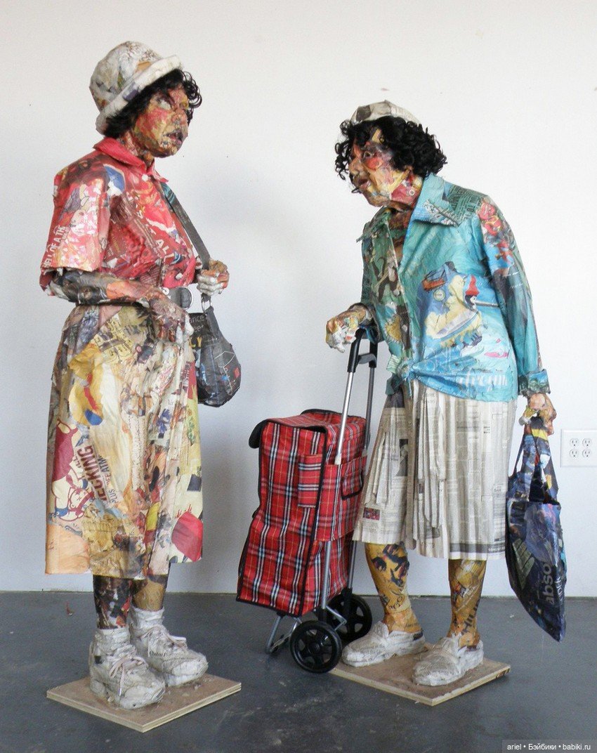 Необыкновенные скульптуры из газет Уилла Курца (Will Kurz) как символ скоротечной жизни (фото 8)