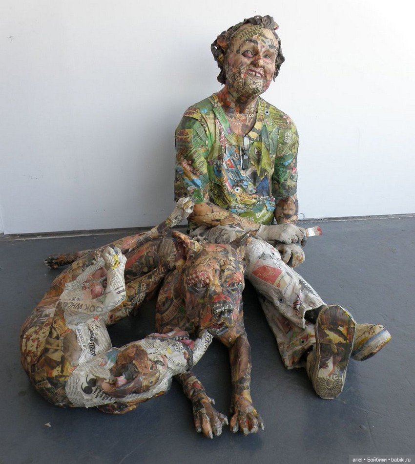 Необыкновенные скульптуры из газет Уилла Курца (Will Kurz) как символ скоротечной жизни