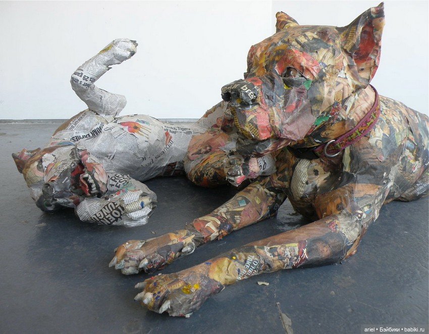 Необыкновенные скульптуры из газет Уилла Курца (Will Kurz) как символ скоротечной жизни