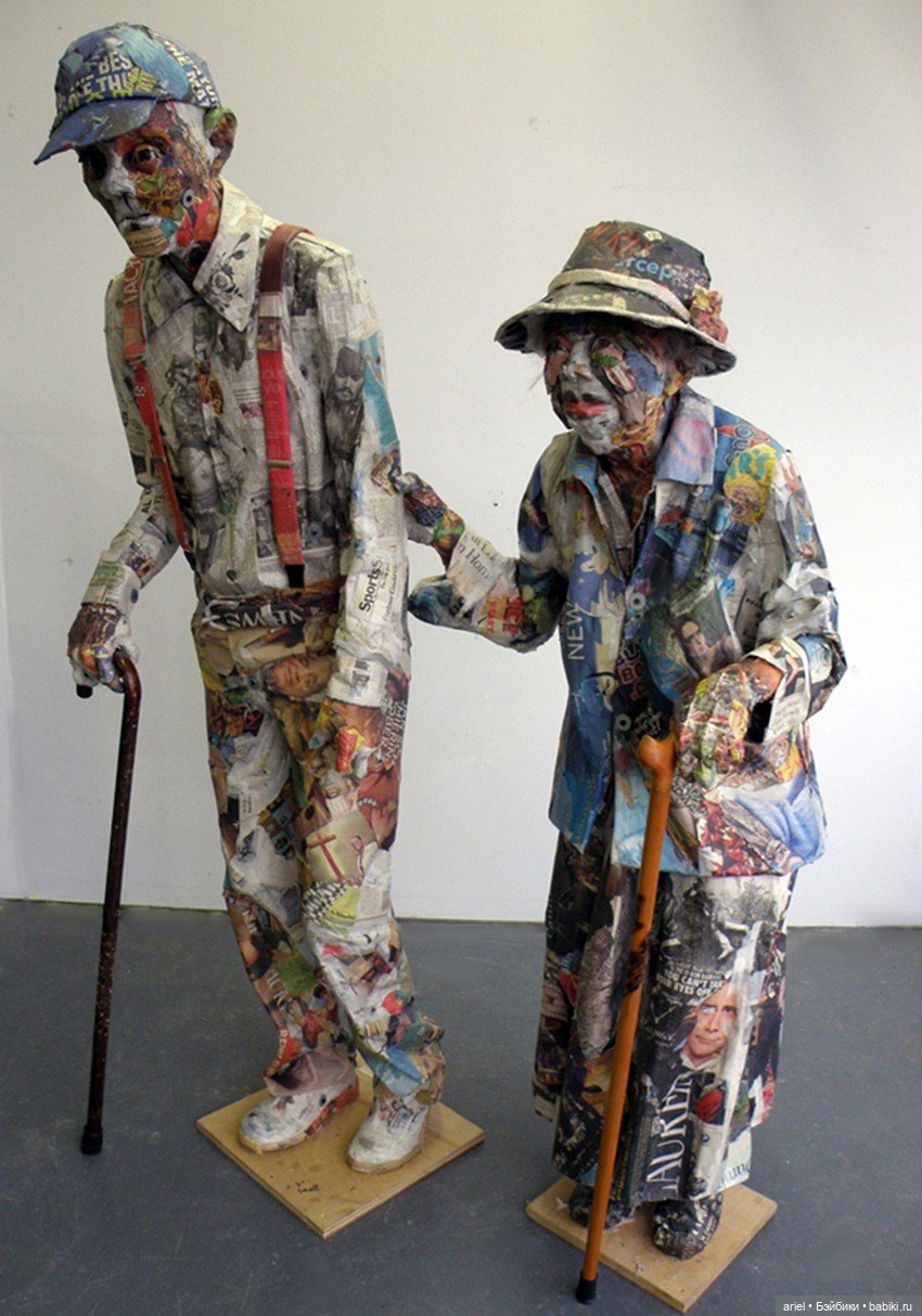 Необыкновенные скульптуры из газет Уилла Курца (Will Kurz) как символ скоротечной жизни