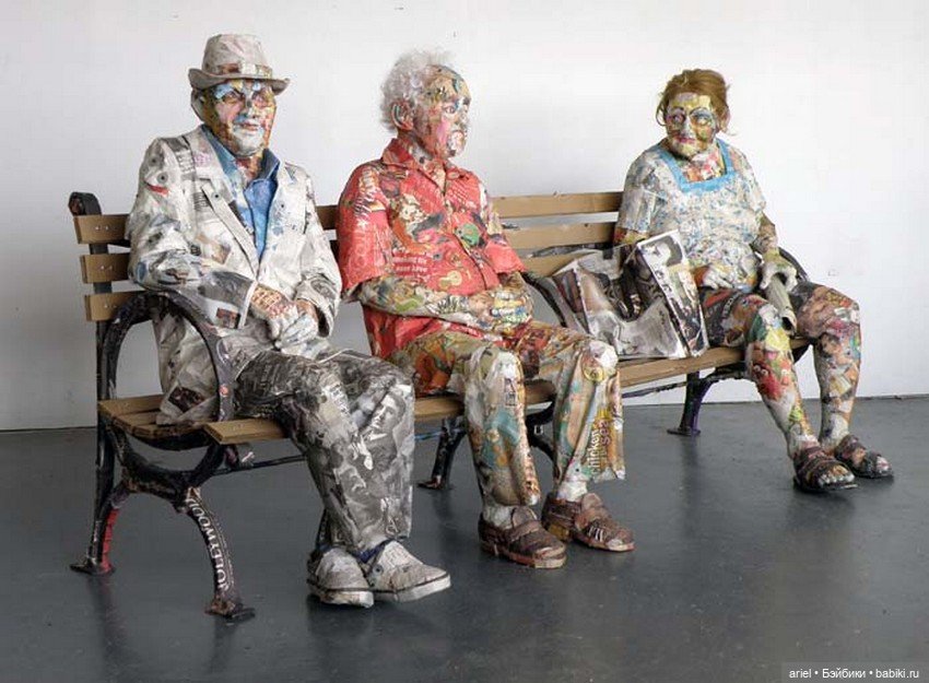 Необыкновенные скульптуры из газет Уилла Курца (Will Kurz) как символ скоротечной жизни (фото 5)