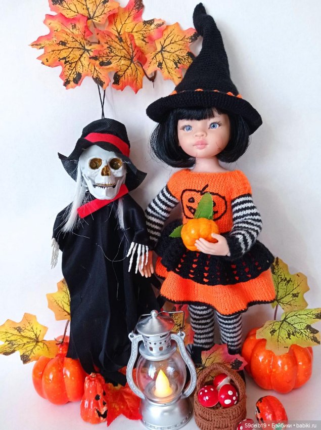 Кукольный гардероб:костюмы ведьмочек для паолочек ко Дню всех Святых (Halloween) (фото 7)