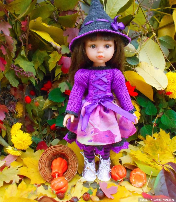 Кукольный гардероб:костюмы ведьмочек для паолочек ко Дню всех Святых (Halloween)