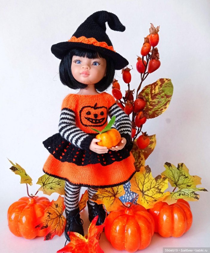 Кукольный гардероб:костюмы ведьмочек для паолочек ко Дню всех Святых (Halloween)