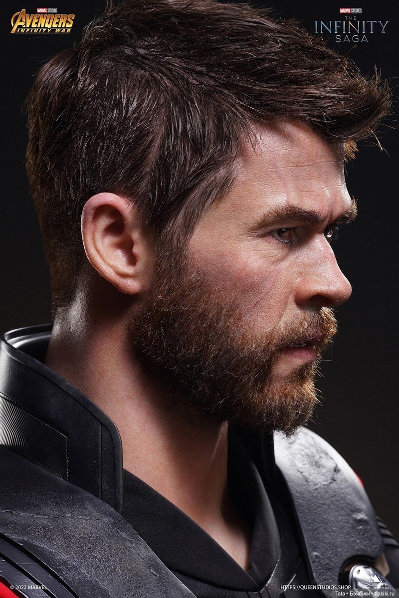 Queen Studios - бюст Криса Хемсворта в образе Тора из фильма "Мстители: Война Бесконечности" (фото 9)