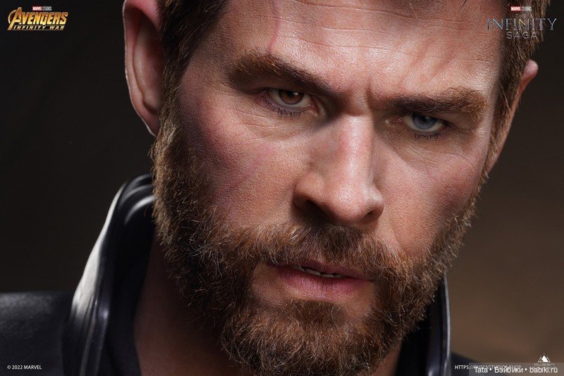 Queen Studios - бюст Криса Хемсворта в образе Тора из фильма "Мстители: Война Бесконечности" (фото 3)