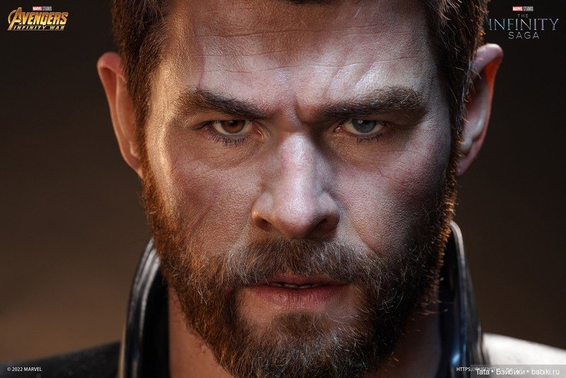 Queen Studios - бюст Криса Хемсворта в образе Тора из фильма "Мстители: Война Бесконечности" (фото 2)