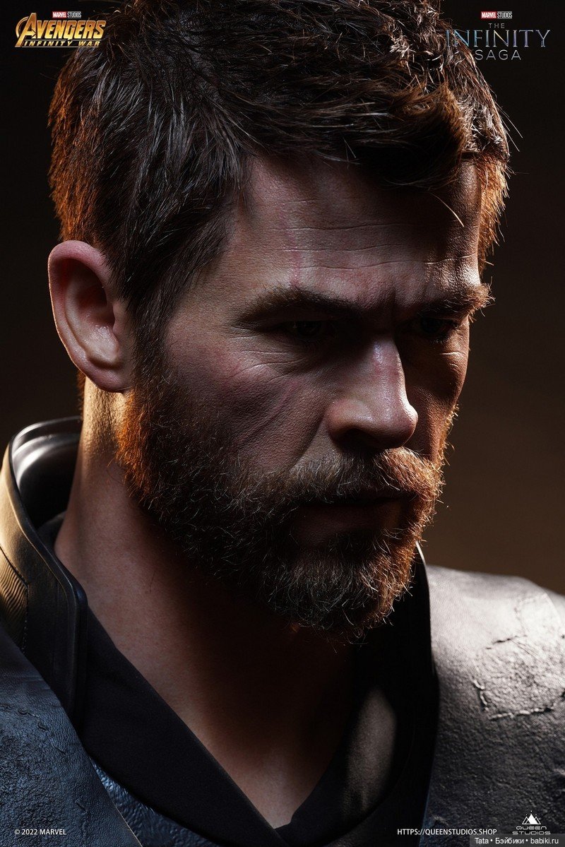 Queen Studios - бюст Криса Хемсворта в образе Тора из фильма "Мстители: Война Бесконечности" (фото 5)